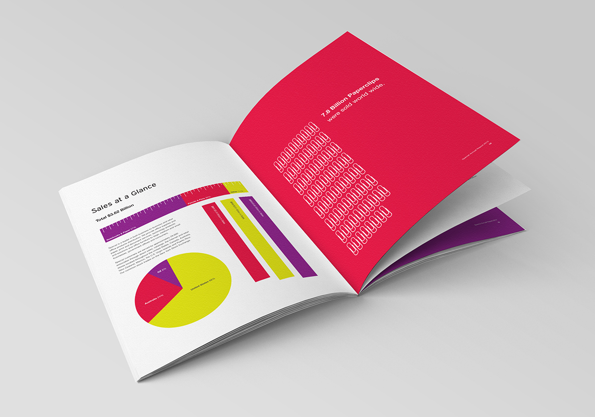 information design stationary annual report
