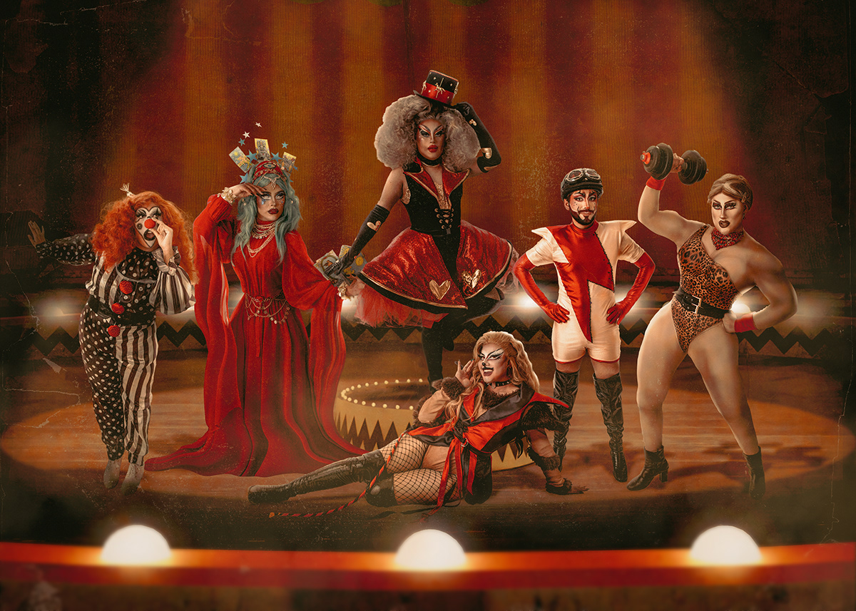 edit manipulation drag queen Circus photomanipulation artwork photoshop concept