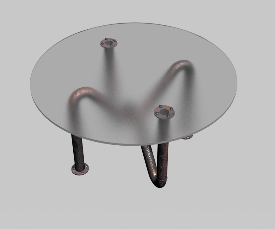 table coffee table Pipe pipes rust glass