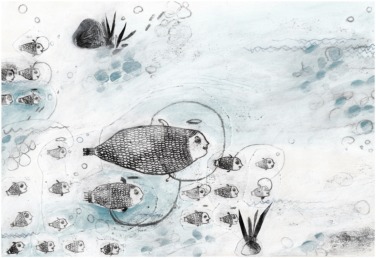 #samad_behrangi #thelittleblackfish #illustration