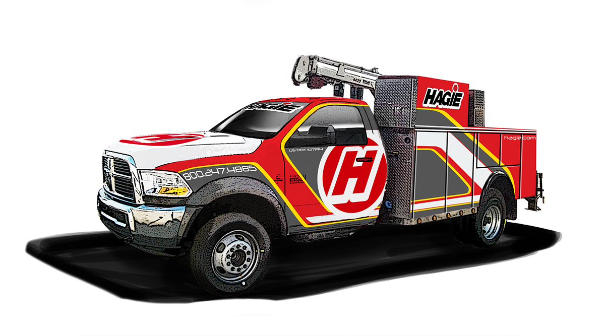service ram Hagie Service Truck Livery graphics stellar