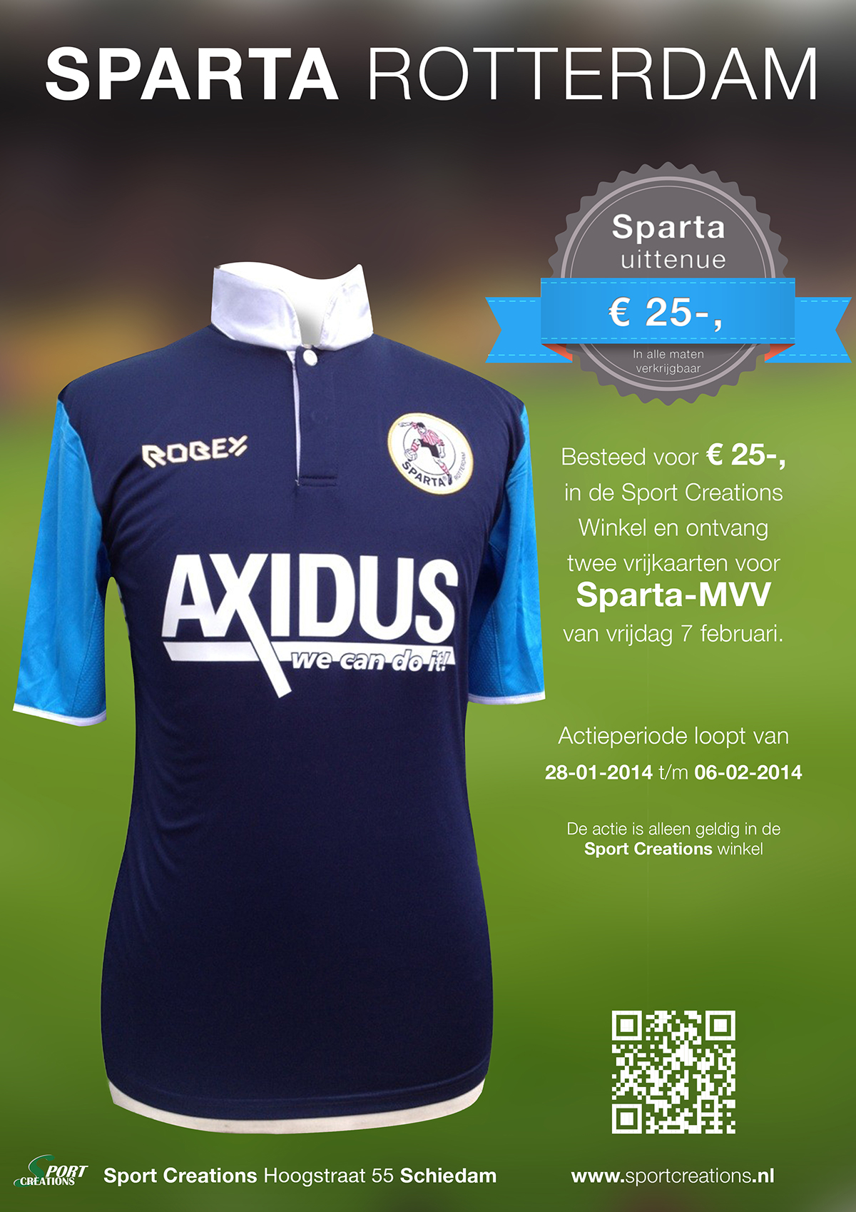 poster sport sparta Rottedam soccer football shirt design photoshop cc Illustrator ad flyer Rotterdam