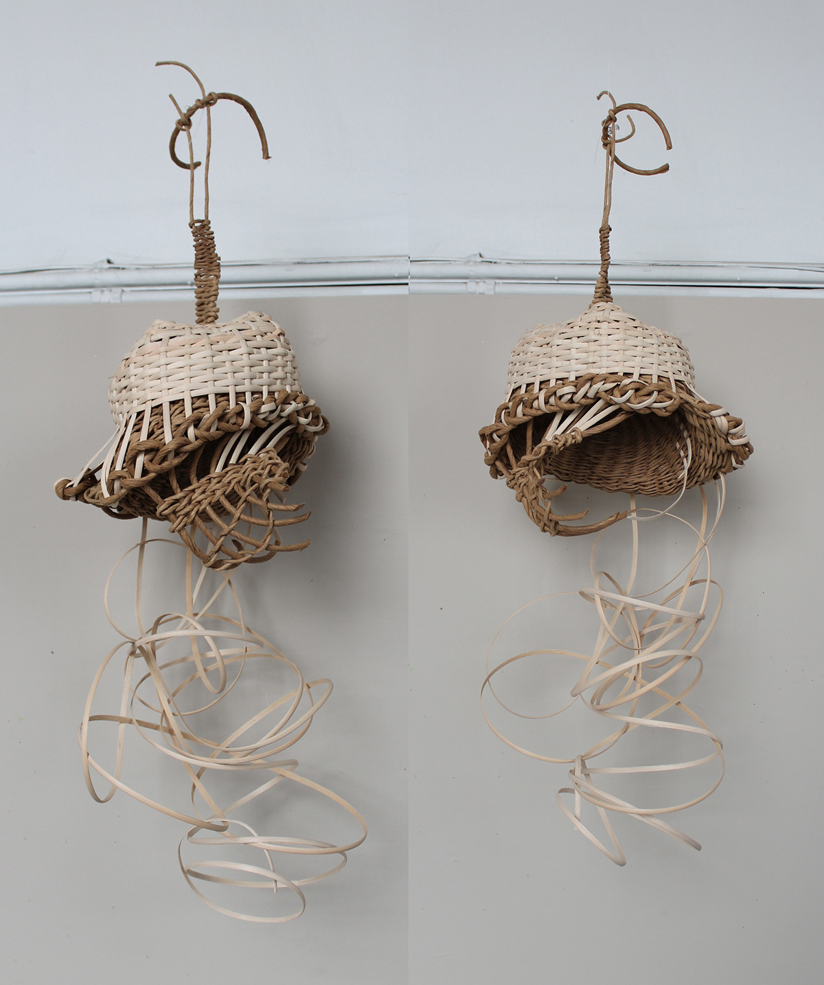weave weaving cattail twining reed fiberrush base multibase sculpture sculpturalweaving