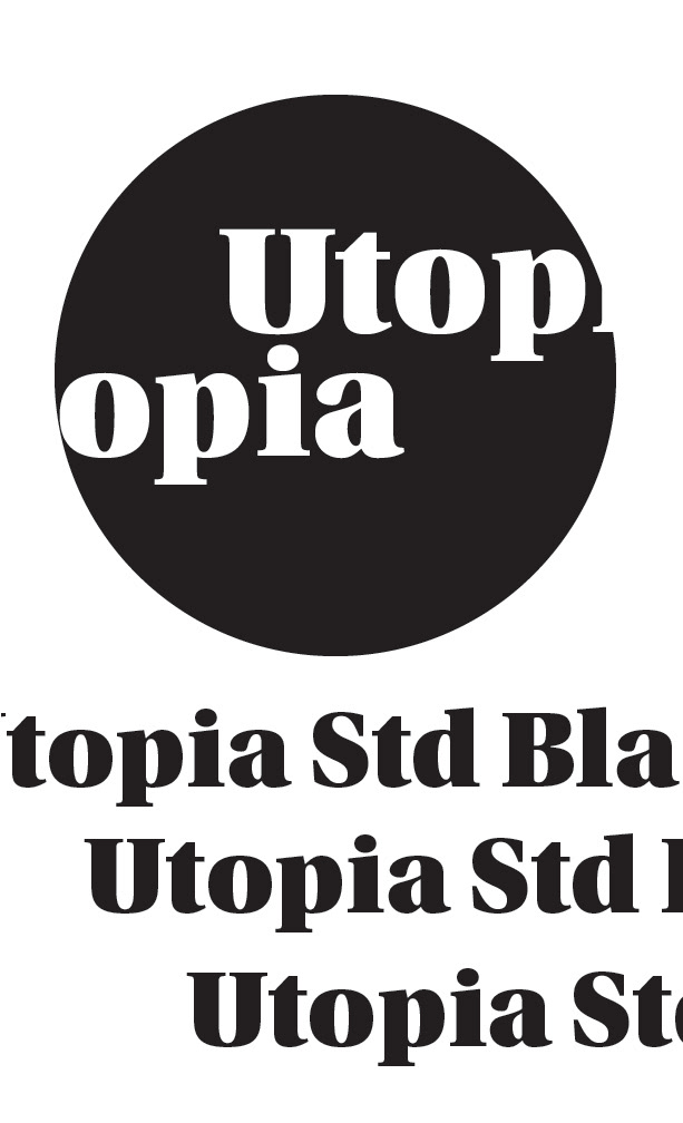 Utopia Standard Black typography poster poster graphic design  adobe illustrator