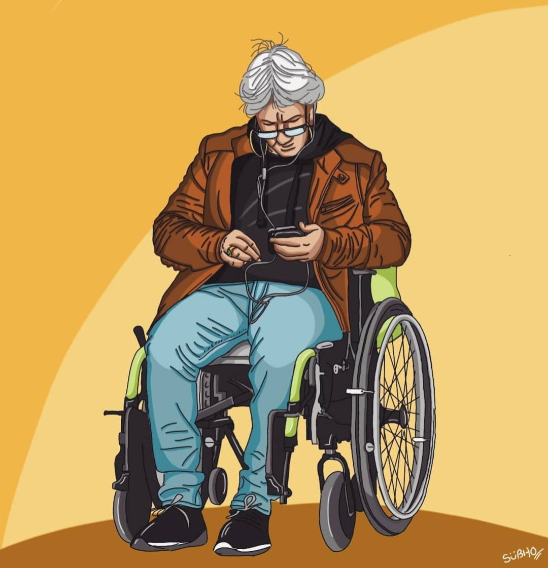 person Digital Art  Character design  vector artwork Drawing  oldman hustle HU