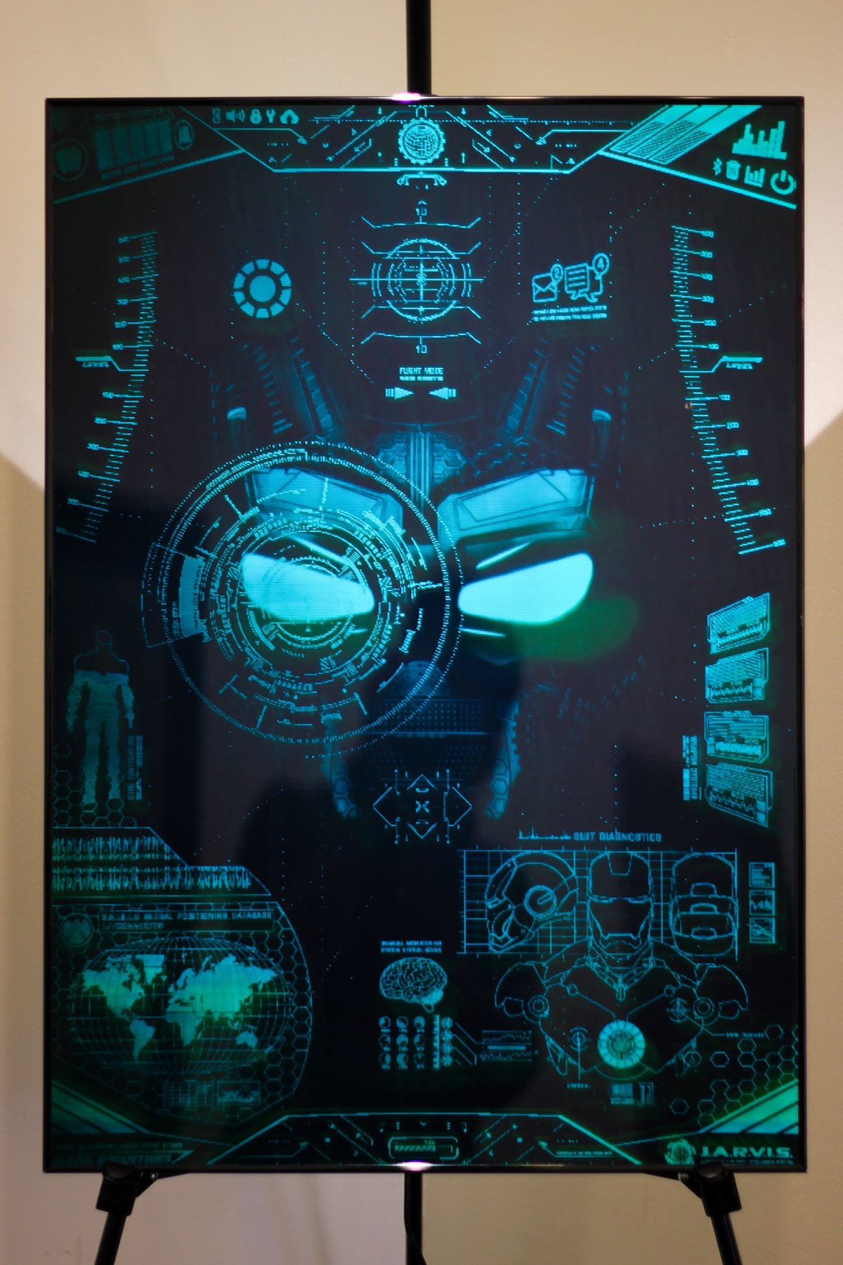 iron man marvel comics hologram poster 3D