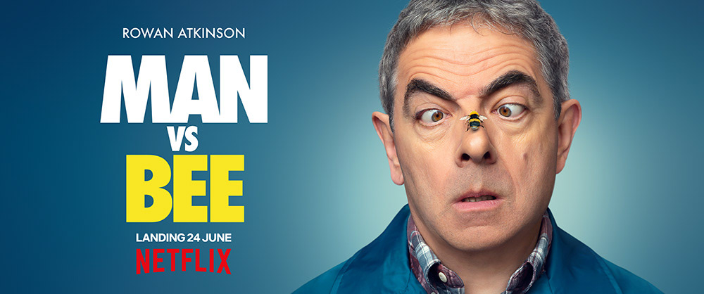 Man vs bee Netflix Poster Design Rowan Atkinson Streaming tv series tv series poster