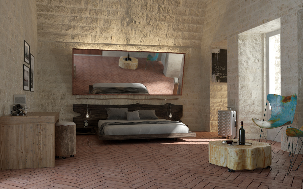 interior design  design Manor Farm RESTYLING hotel matera Italy