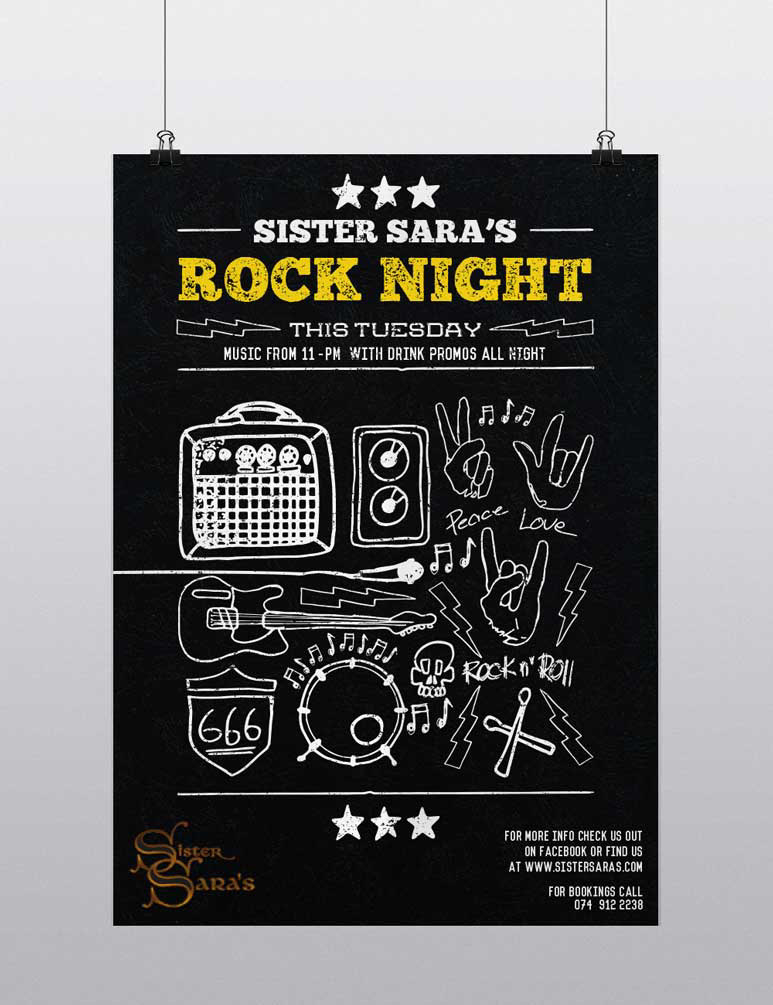 Poster Design Hand-drawn illustrations sports posters music posters brand identity mixed media