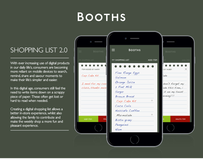 booths Food  Webdesign app design Shopping