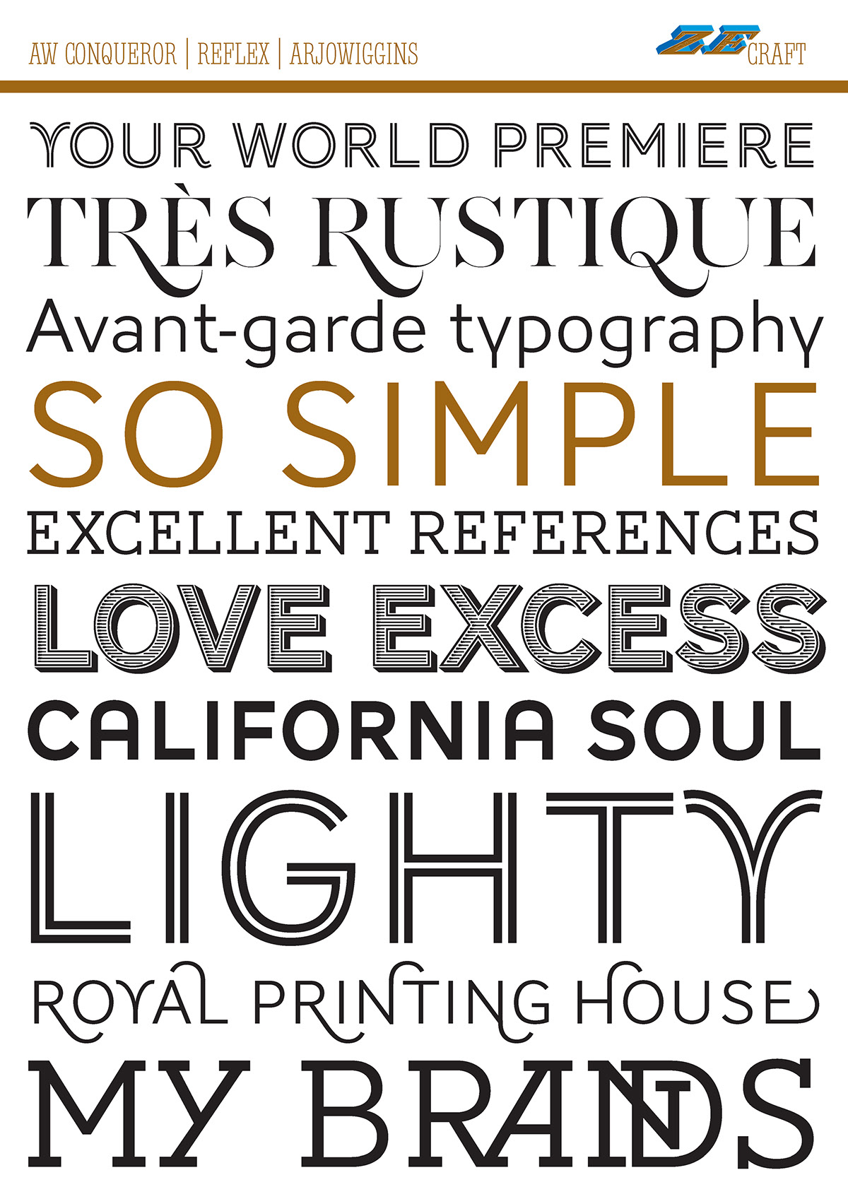Arjowiggins Typofonderie Conqueror AW ATypI TypeCon paper fonts free