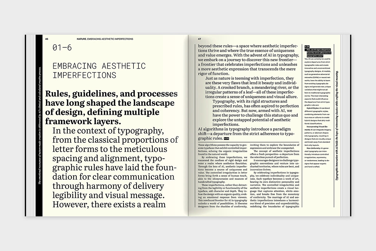 ai cocreation slanted graphicdesign typography   AestheticsImperfections artificialintelligence digitaltypography GianpaoloTucci slantedbpublishers