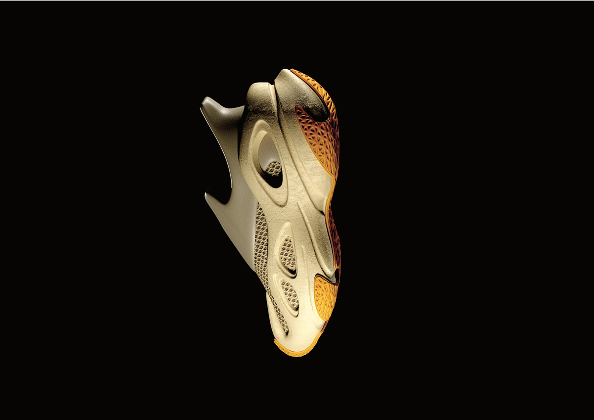 3D 3d yeezy concept project design Fashion  footwear design shoes sneakers yeezy