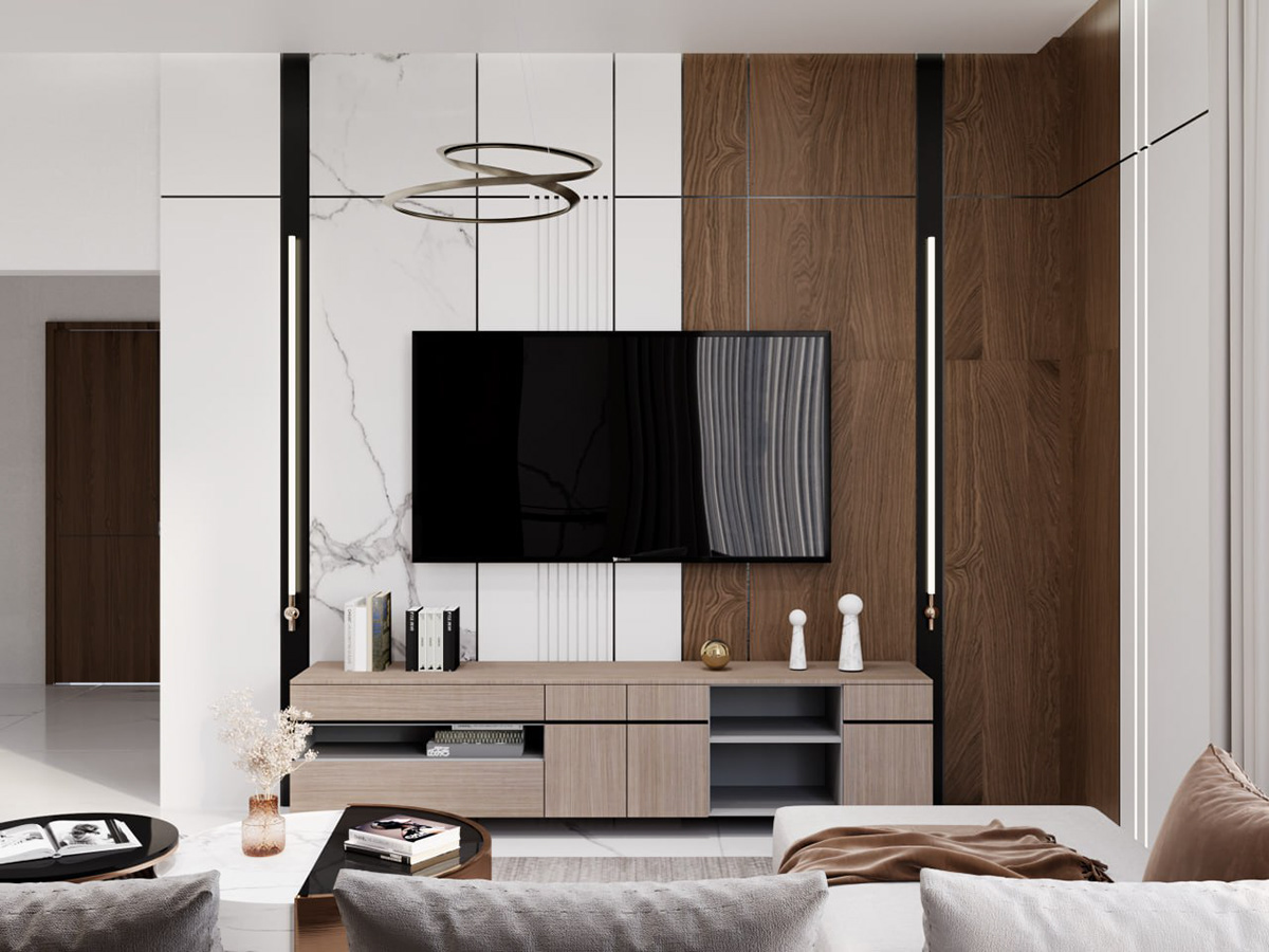 3ds max apartment architecture comfort corona render  identity interior design  living room luxury modern