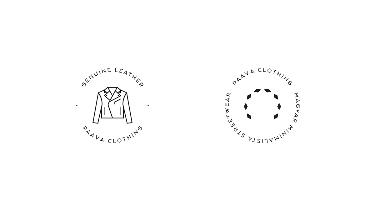Fashion  branding  identity motorcycle biker jacket paava logo leather boxtape