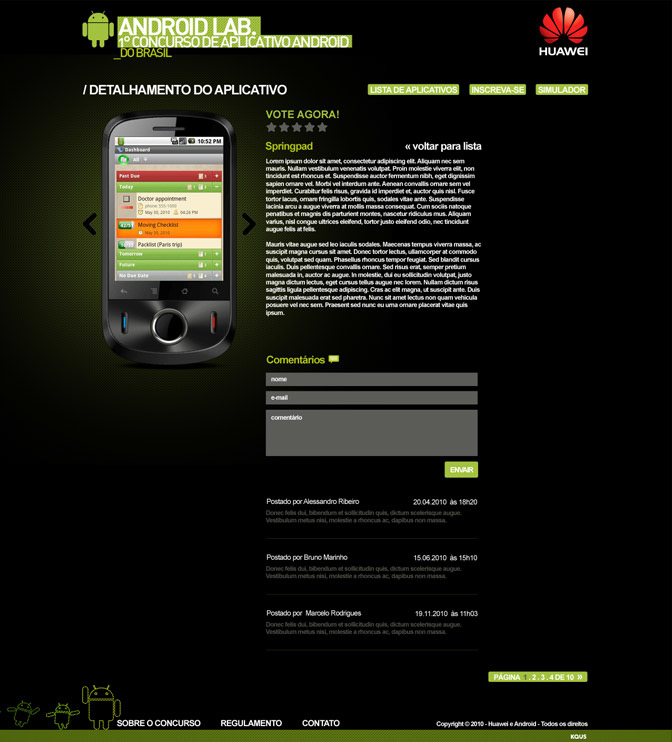 Web user interface site Website Interface jquery Webdesign android Brazil