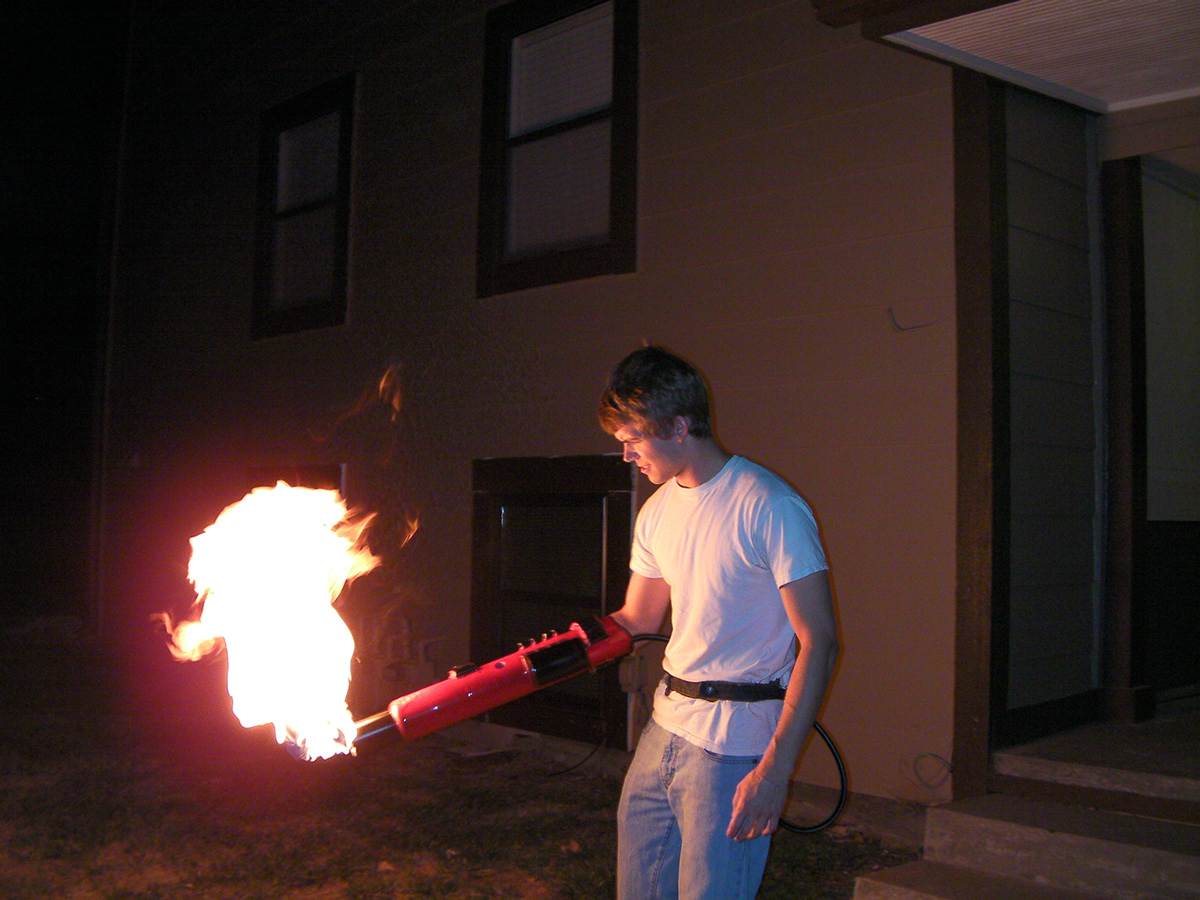 flame thrower  arm cannon fire electric costume prop