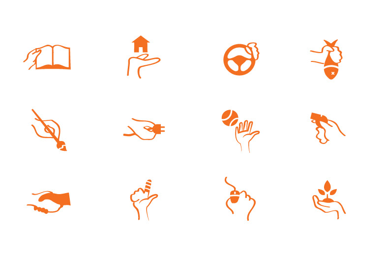 book icons isotype