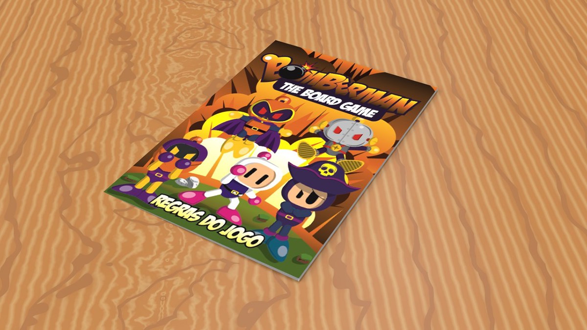 game board Jogo de Tabuleiro design gráfico TCC desenho 3d Bomberman super bomberman