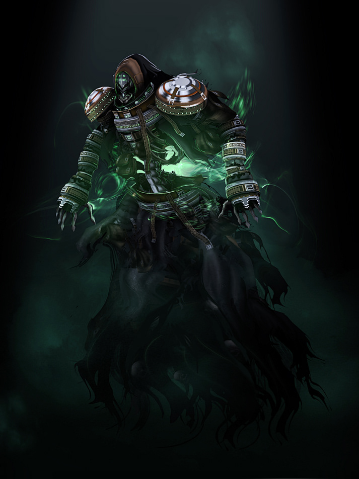 ethereal creature Polyglot evil lich skeleton wraith spectre occult 3dsmax photoshop paint concept conceptart Character