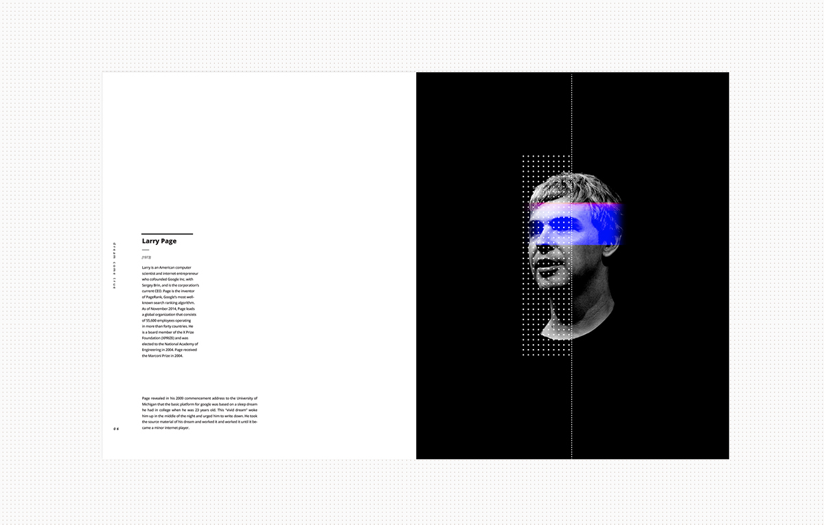 book design Layout grid collage dream sleep