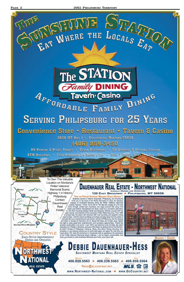 Philipsburg Territory Granite County Montana ghost towns Sapphires historic district Publications Quantus Design