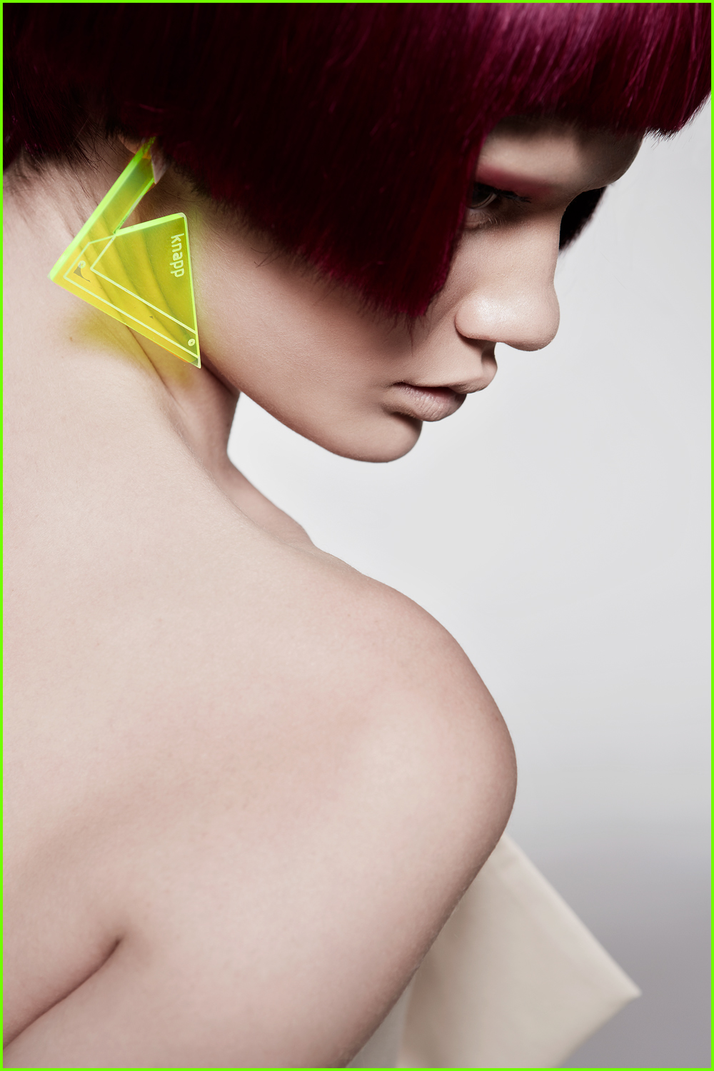 knapp Collection Minimalism geometric dress plastic jewelery wig asymmetric spring summer bulgarian brand