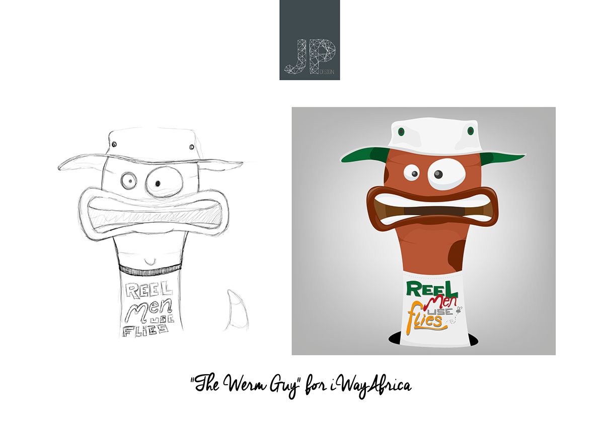 Jarrod Pretorius Zimbabwe Designer Fun Characters sketched characters
