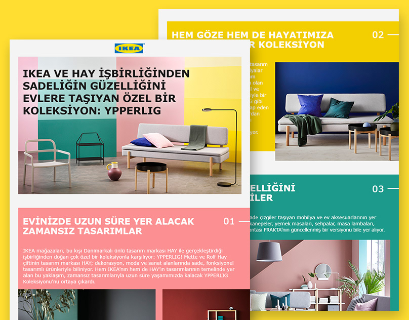 newsletter digital design mailing ikea campaign