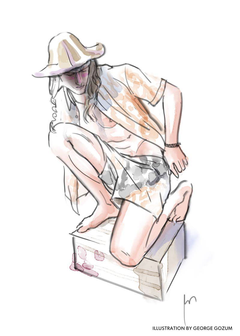Adobe Portfolio digital fashion illustration fashion sketch sketch Menswear runway editorial