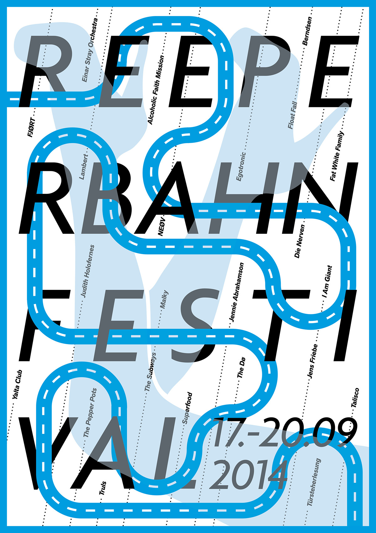 reeperbahn festival poster font plakat