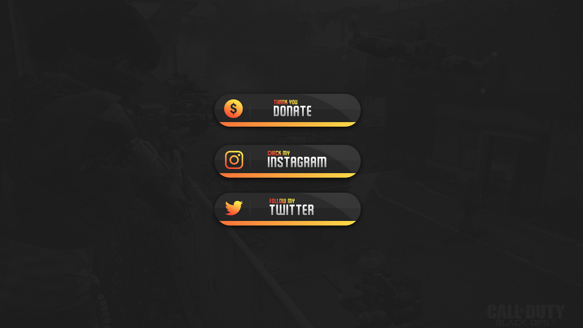 Free Twitch Stream Overlay Template 18 7 Black Ops On Behance