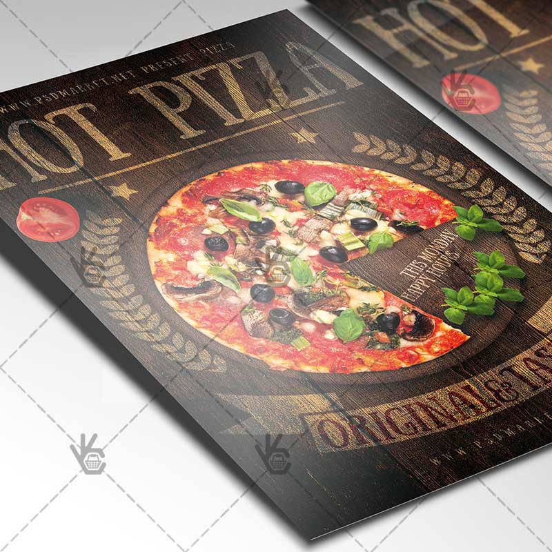 hot pizza italian italian pizza restaurant OOD Pasta Pizza pizza flyer pizzeria Promotion