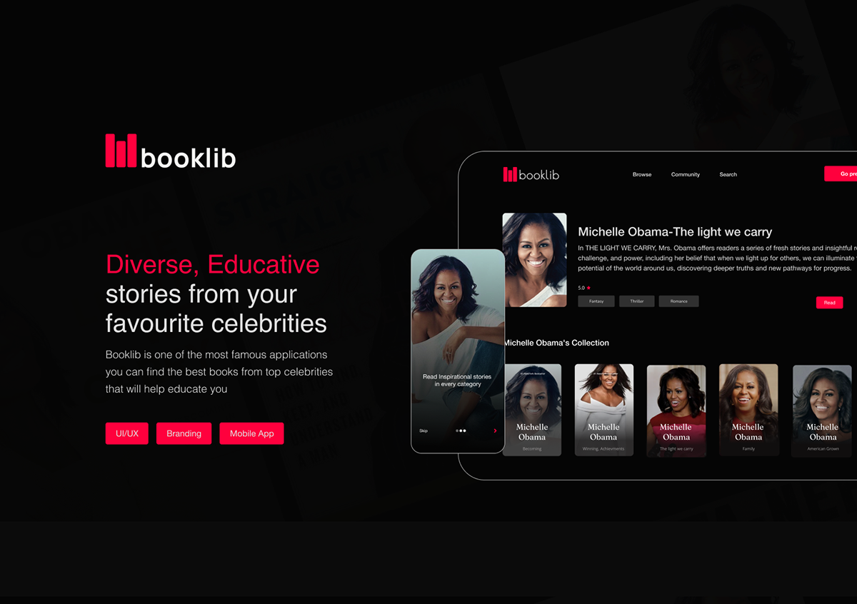 book Bookstore library mobile Mobile app UI/UX uiuxdesign