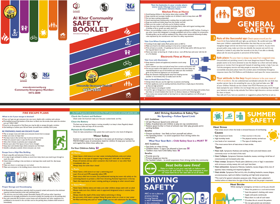 design Layout safety Booklet sethee