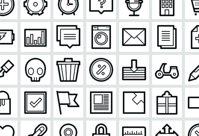 Icon iconography design Pixel Perfect kictstarter to [icon] visual design resources freebie