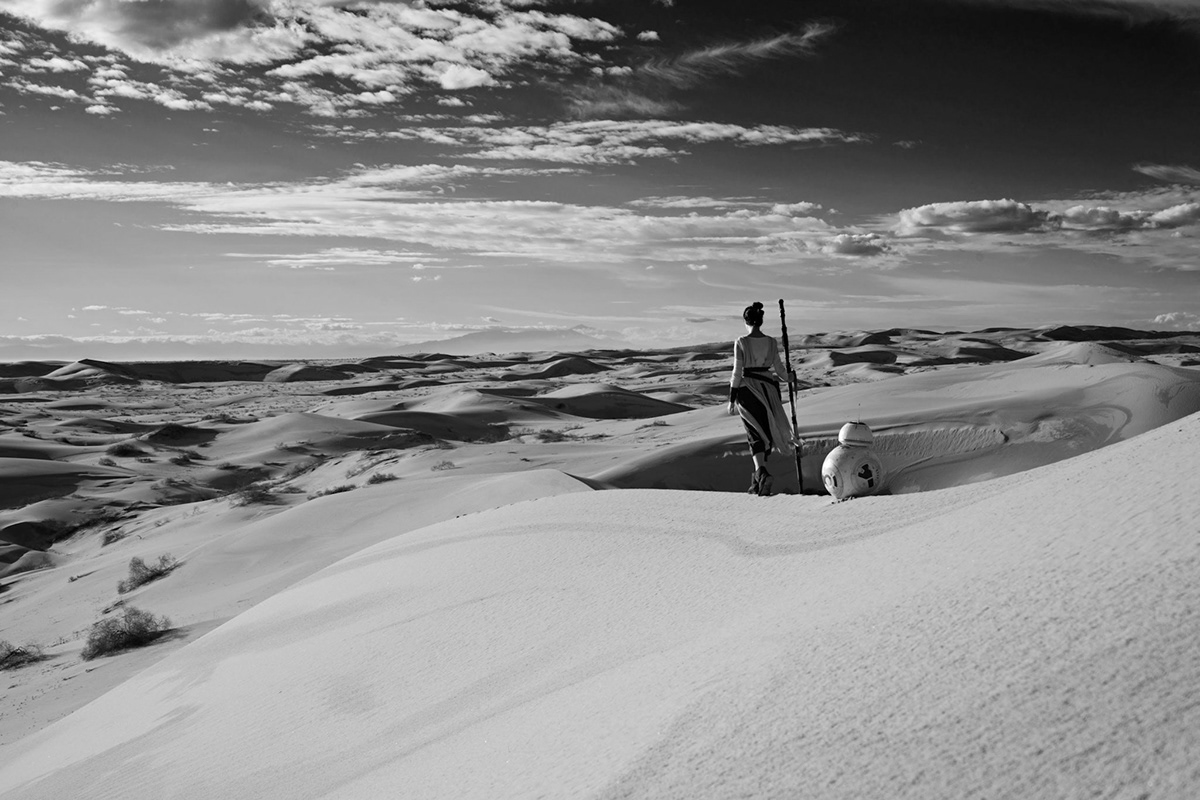 Naomi, a small crew of friends and I went out into the dunes to create Star Wars inspired images.