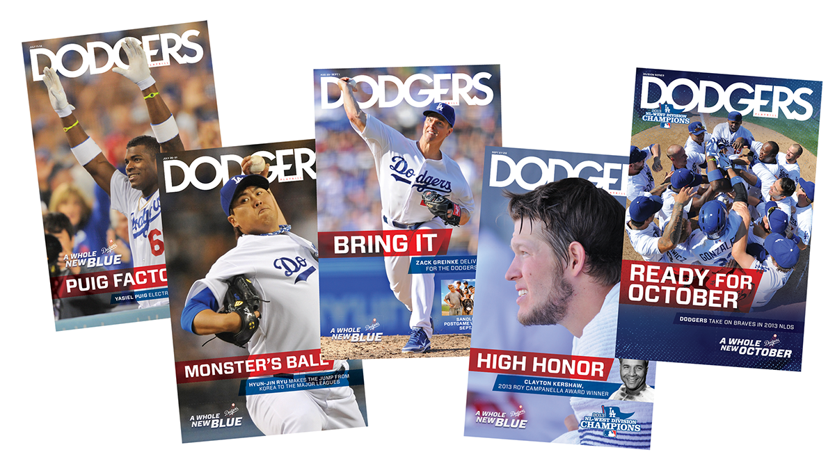 dodgers sports baseball mlb bobblehead brochure pocket schedule poster