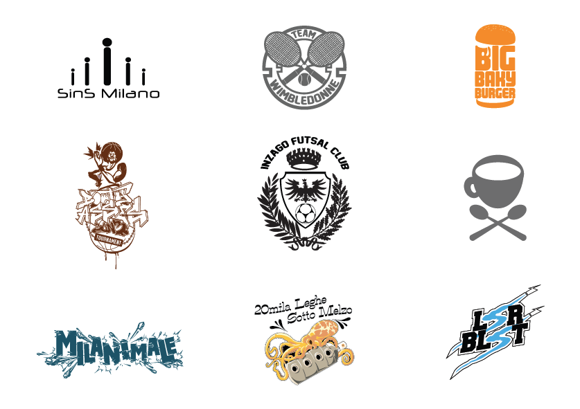 Logotype Collection Work  artwork logos handmade Illustrator pencil