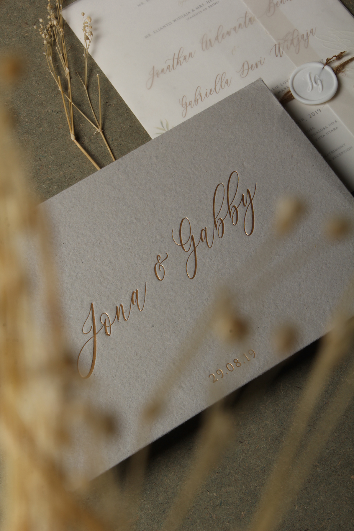 rustic Stationery wedding Invitation wedding invitation card envelope print design 