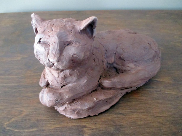 sculpture clay animal lizard dog Cat goat Turtle