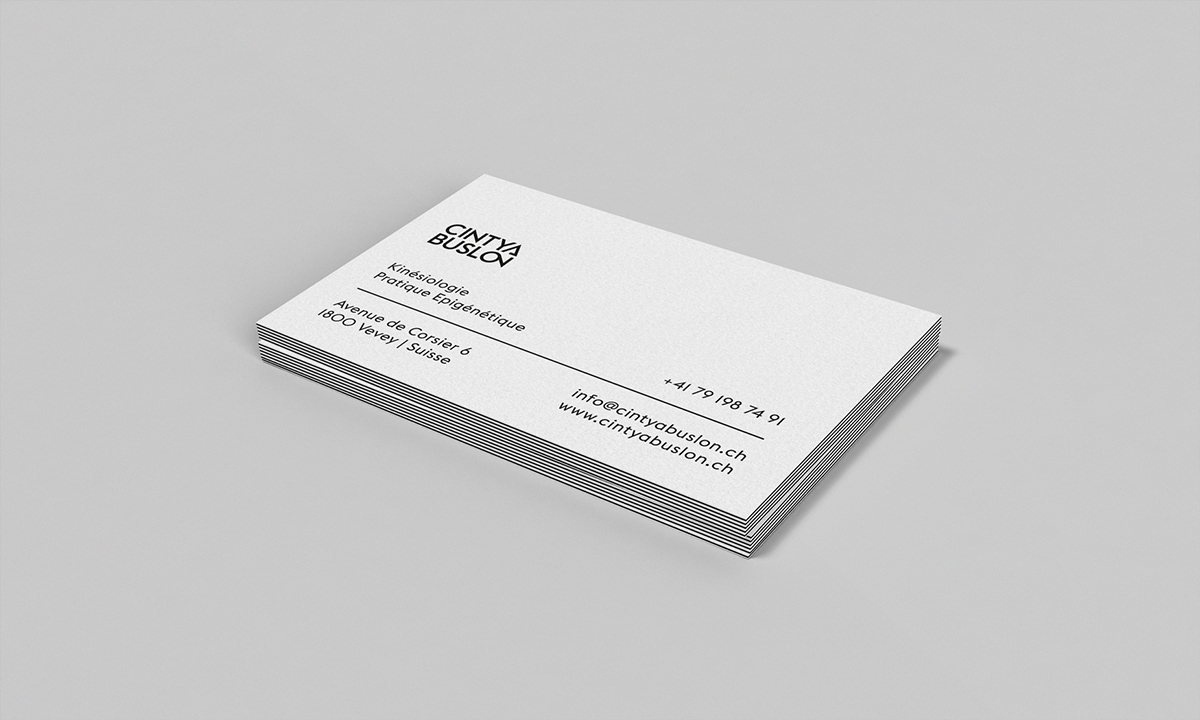 Corporate Identity Business Cards Black&white minimalistic