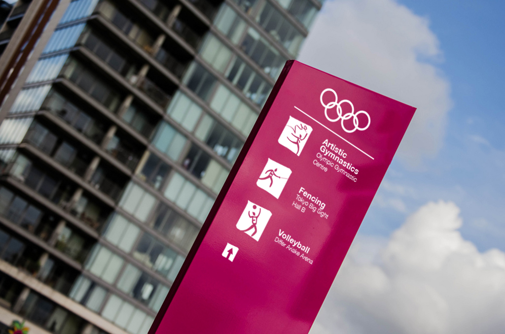 photos Olympics Olympic Games tokyo japan Photo Manipulation  sport visual identity visual language Signage posters pictograms venue banners Billboards
