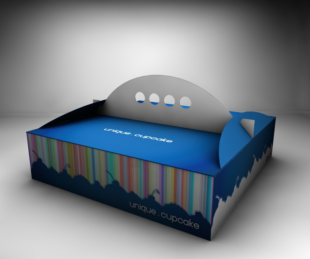 box design packaging design Food Packaging modesto's unique cupcake