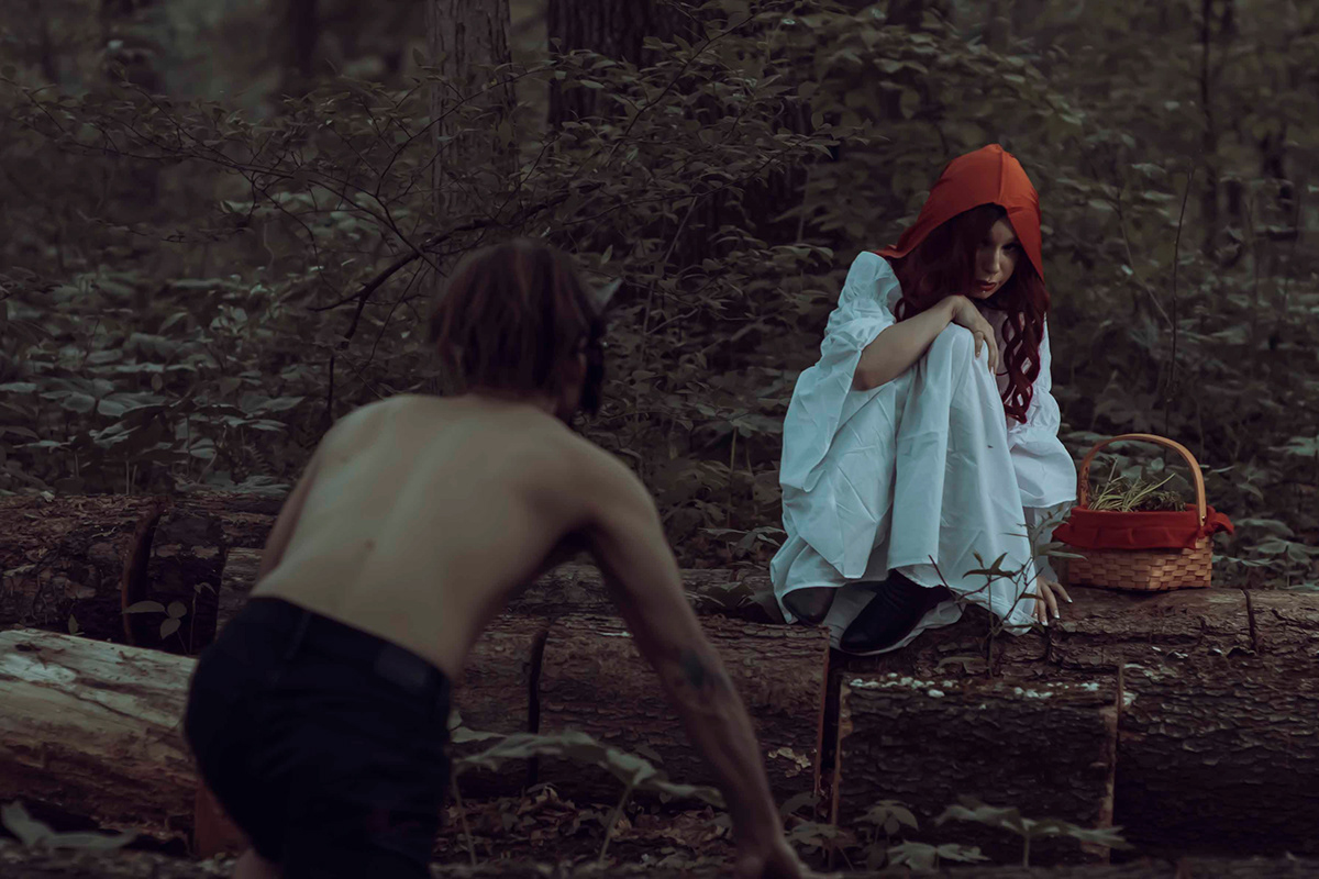 Big Bad Wolf DLESIAK_PHOTOGRAPHY DLESIAKPHOTOGRAPHY fairy tale fantasy forist Karly Wireman little red riding Nick Huskey Red riding hood