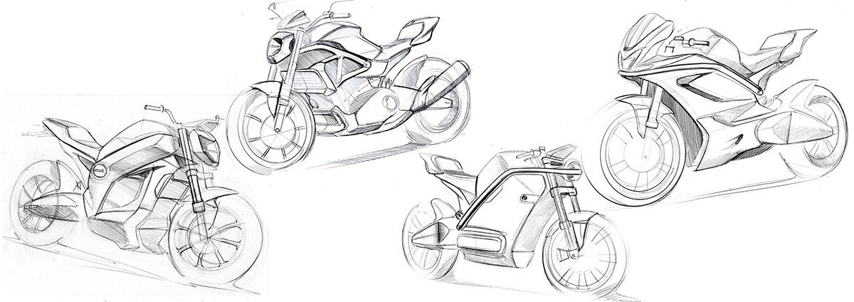 motorcycle sketches simkom bikedesign pro Renders sketches motorcycles Kiska