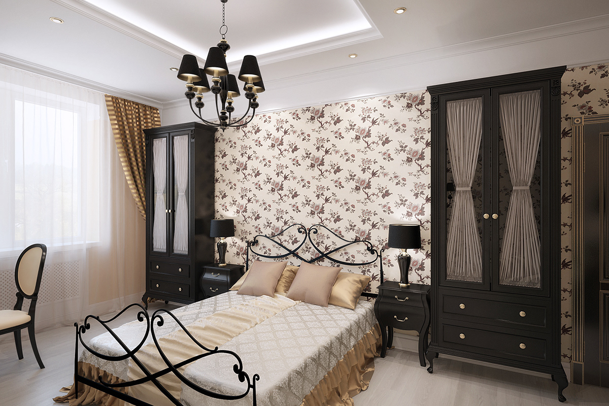 classic design Moscow living room bedroom