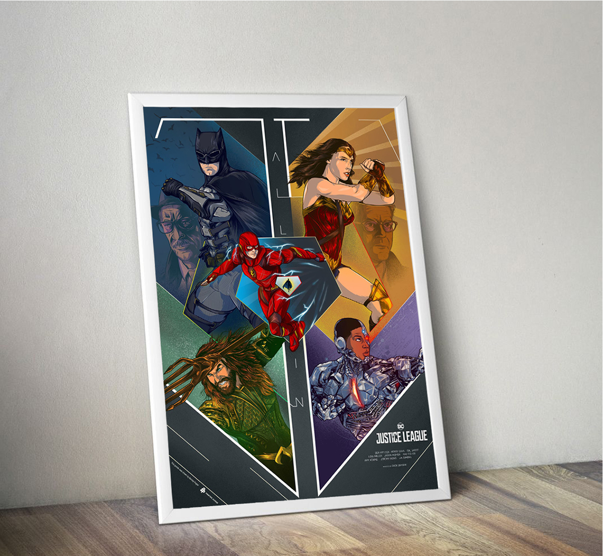 movie poster poster art alternative movie poster justice league batman wonderwoman dccomics dc warner bros