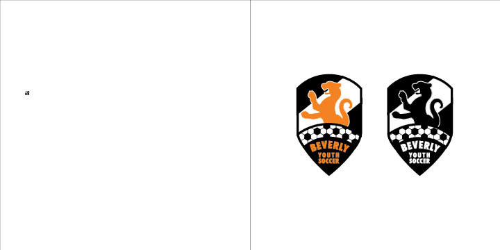 soccer logos Logo Design boston Beverly panthers orange iterations process