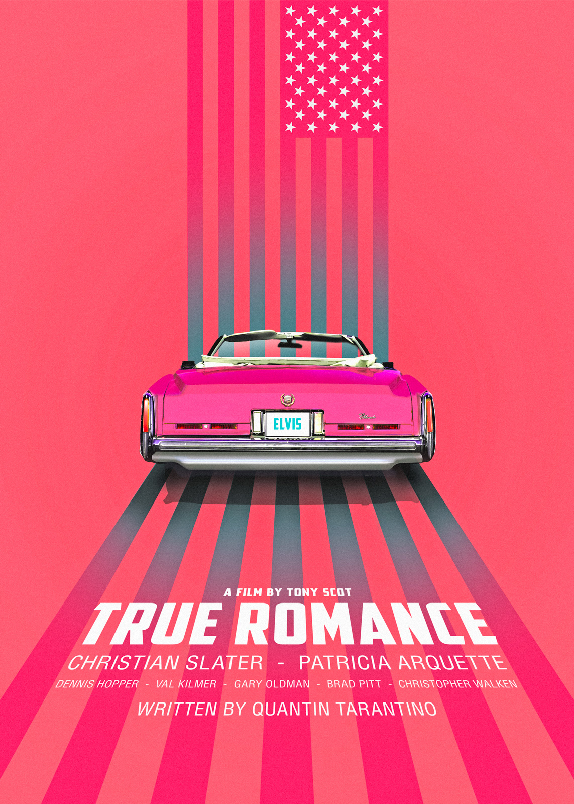 movie movie poster Poster Design posters Quentin Tarantino true romance typography  